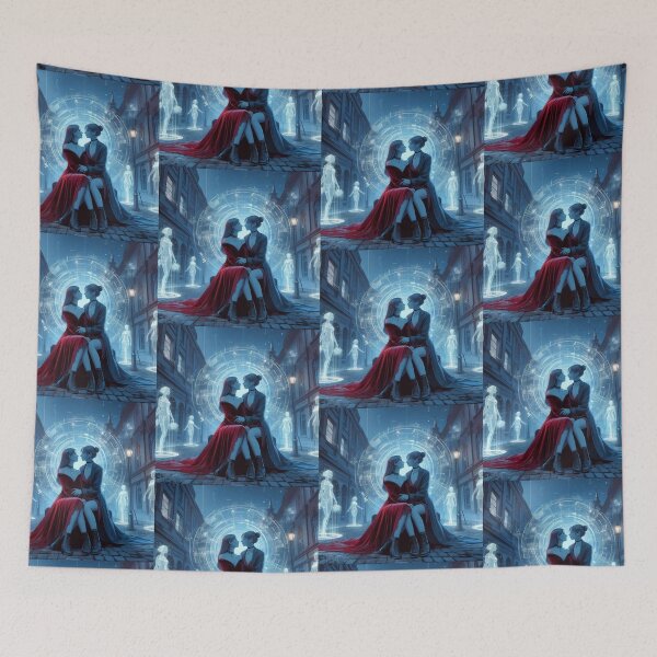 Item preview, Lesbian Love Kissing Futuristic art designed and sold by LesbianLoveShop.