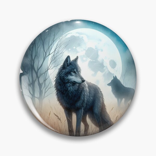 Item preview, Night Wolf Gothic Moon designed and sold by RubisLeaf.