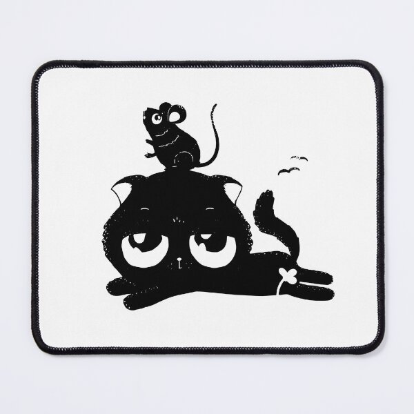 Item preview, Black cat and mouse designed and sold by kidizajn.