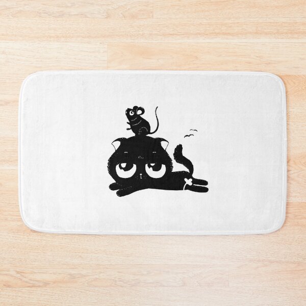 Item preview, Black cat and mouse designed and sold by kidizajn.