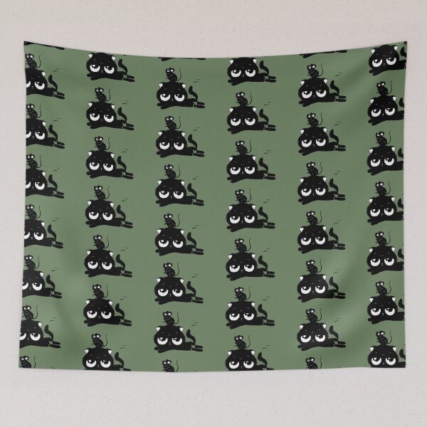 Item preview, Black cat and mouse designed and sold by kidizajn.