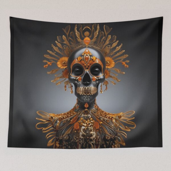 Item preview, Elegant gorgeous La Calavera Catrina, Lady of the afterlife, the Elegant Skull designed and sold by Fantasymachine.
