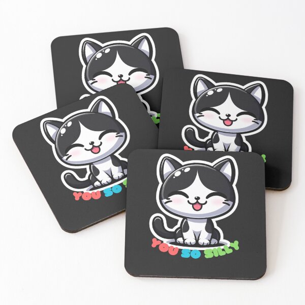 Item preview, You So Silly - Cute Baby Tuxedo Kitten designed and sold by Kate Juergens.