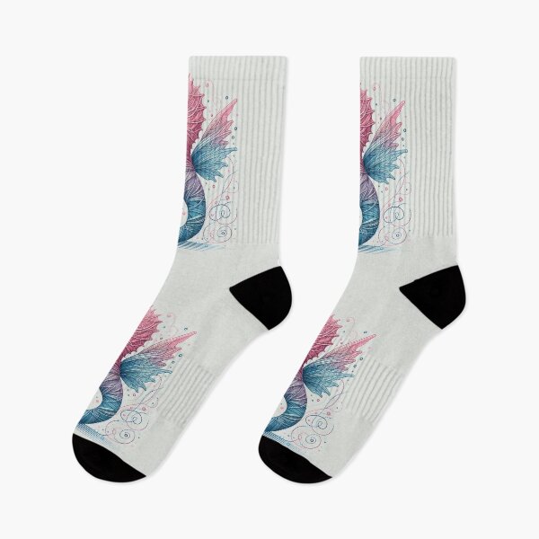 Item preview, Sea Horse Series, Pink, White, Blue, embroidery style designed and sold by DesignAnother.