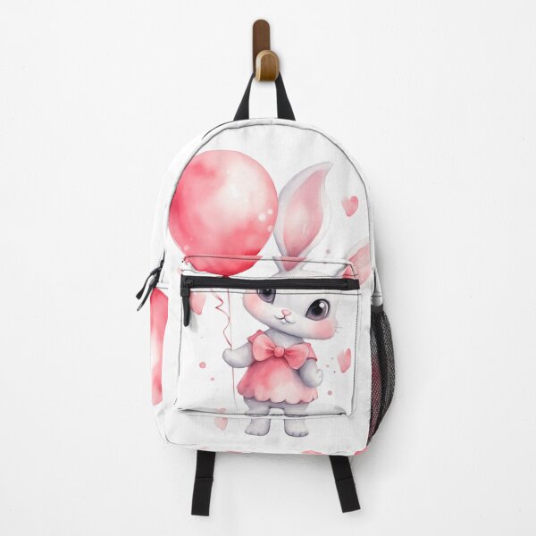Item preview, Whimsical Bunny: Adorable Illustration with Balloon designed and sold by tasiawatercolor.