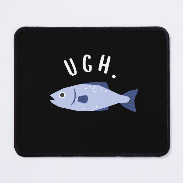 Item preview, UGH Fish Funny Curse Jaded Fish Illustration designed and sold by franzandsabina.