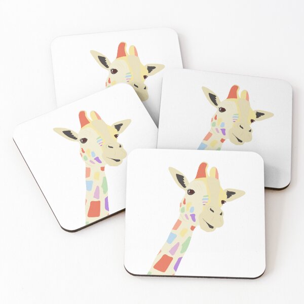 Item preview, Rainbow Giraffe - Graphic Animal Art designed and sold by artmanship.