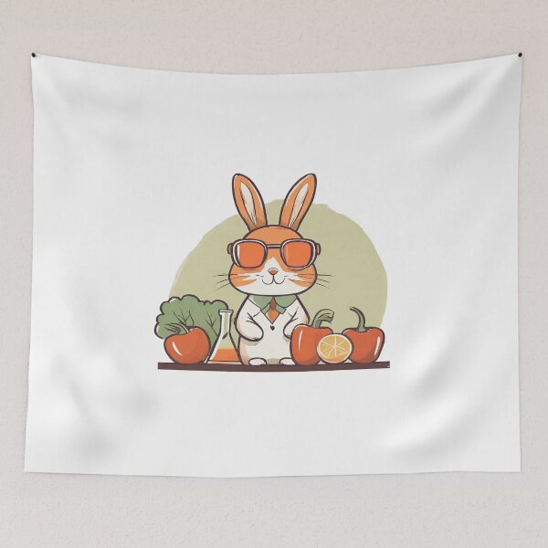 Item preview, Happy Rabbit Scientist designed and sold by omerfdln34.