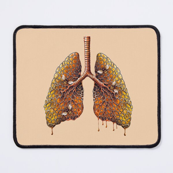 Item preview, Lungs honey beehive, honeycombs, bees,lungs cancer, Breathe, respiratory therapist designed and sold by Collagedream.