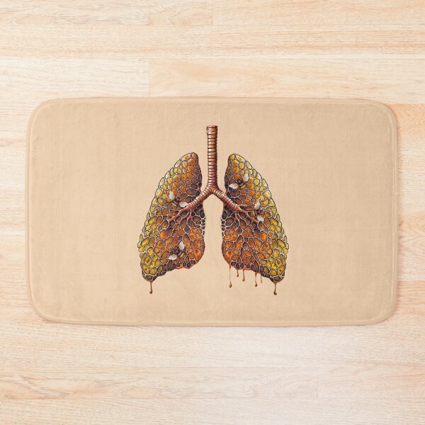Item preview, Lungs honey beehive, honeycombs, bees,lungs cancer, Breathe, respiratory therapist designed and sold by Collagedream.