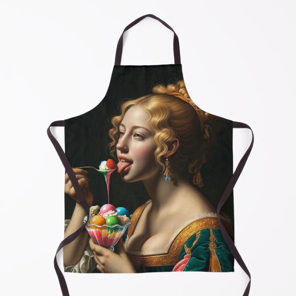 Item preview, Altered Art Woman with Ice-Cream Sundae designed and sold by PyxieZen.