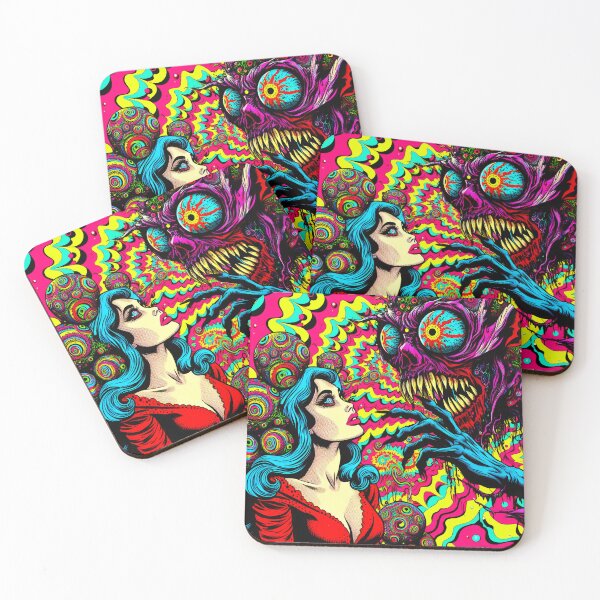 Item preview, Trippy Psychedelic Demon Whispers designed and sold by AIPixelMaster.