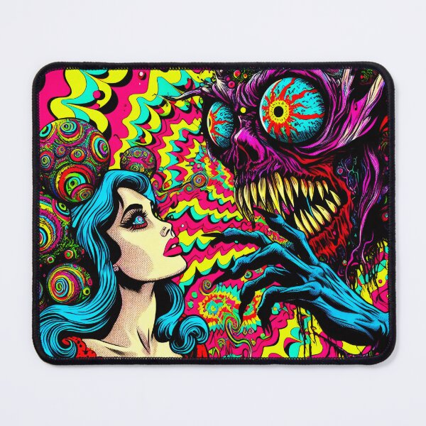 Item preview, Trippy Psychedelic Demon Whispers designed and sold by AIPixelMaster.