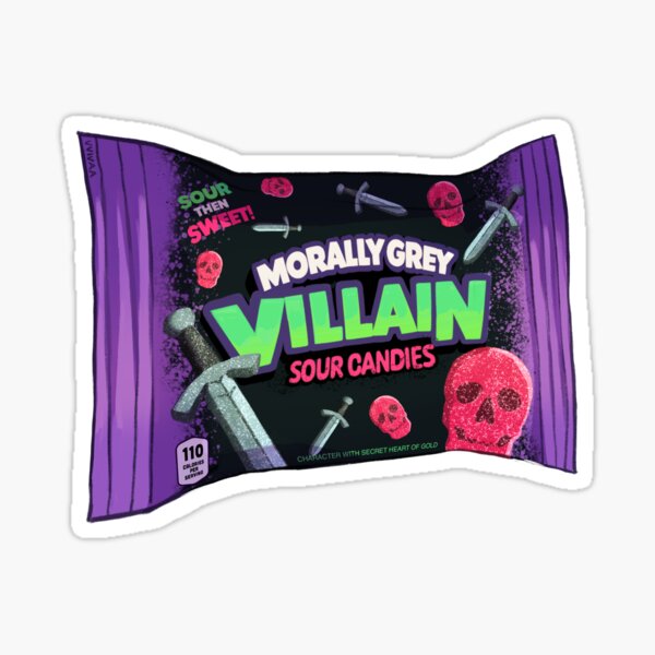Item preview, Morally Grey Villain Sour Candies - Bookish tropes, kindle stickers designed and sold by Art by Viva.