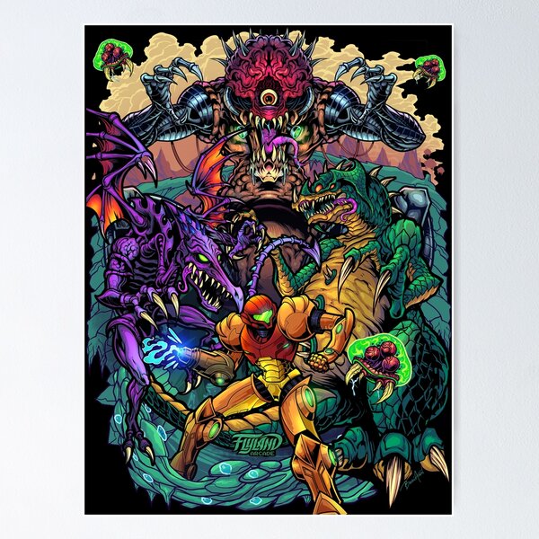 Aperçu de l'œuvre Hommage au classique du jeu Metroid créée et vendue par Brian Allen.