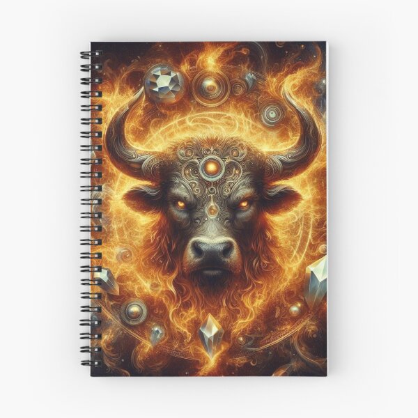 Item preview, Taurus Zodiac in Fire & Gems (3) designed and sold by Gen-Whimsy.