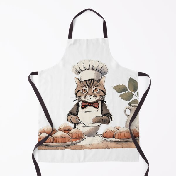 Item preview, Whimsical Cat Cake Chef designed and sold by omerfdln34.