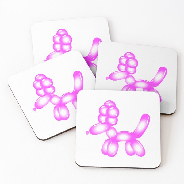 Item preview, Dog Balloon Pink transparent designed and sold by ZingZest.