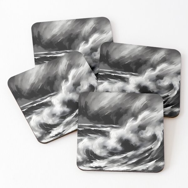 Item preview, Turbulent Waves Crashing Abstract Expressionist designed and sold by colorvisionart.