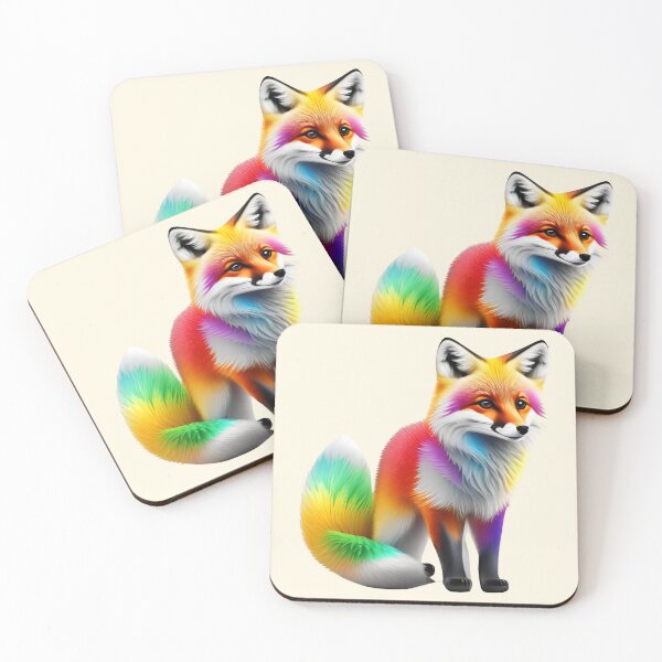 Item preview,  Colorful cute baby  fox animal  designed and sold by Animalpetslover.