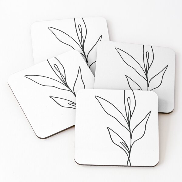 Item preview, Leaf Line Art | Minimalist Nature Plant Design designed and sold by RachelFCreative.