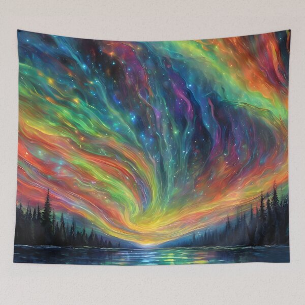 Item preview, Aurora Borealis Abstract Interpretation designed and sold by colorvisionart.