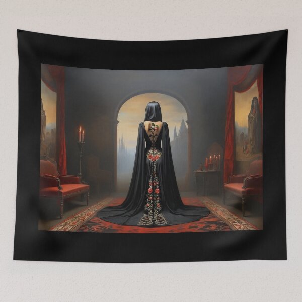 Item preview, Elegant gorgeous La Calavera Catrina, Lady of the afterlife, the Elegant Skull designed and sold by Fantasymachine.