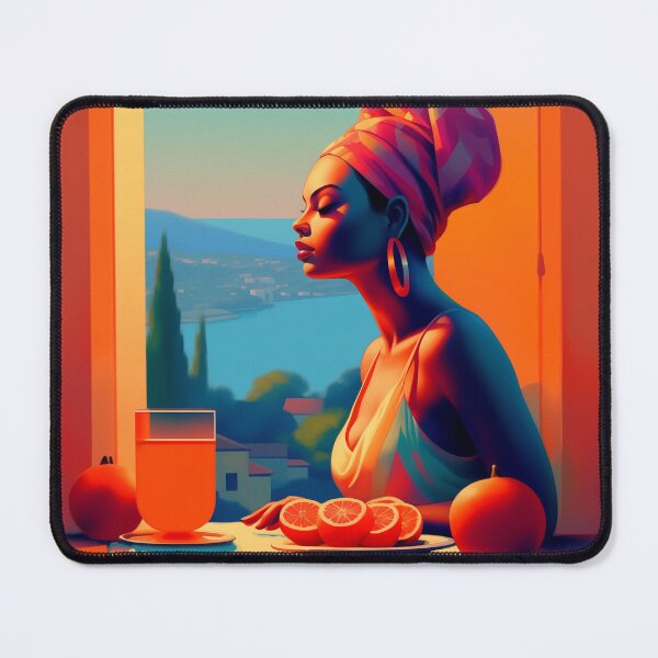 Item preview, Oranges at Azure | Afrofuturistic Romance by the Window designed and sold by FairX.