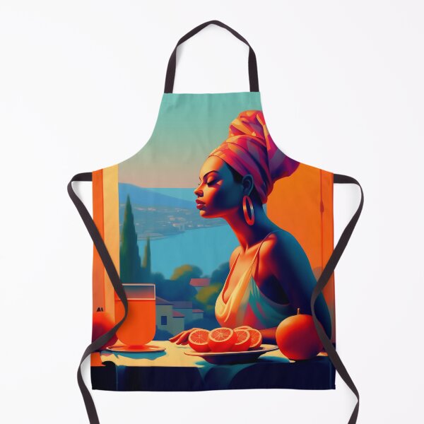 Item preview, Oranges at Azure | Afrofuturistic Romance by the Window designed and sold by FairX.