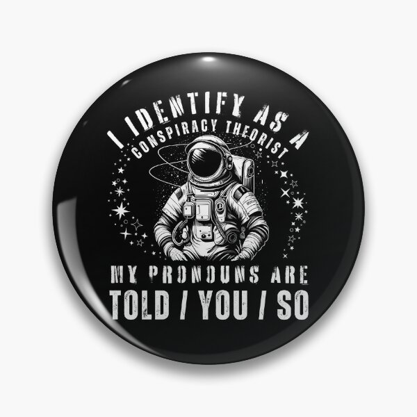 Item preview, I Identify Conspiracy Theorist Astronaut Funny Identify Astronaut Gift designed and sold by Jungle Hub.