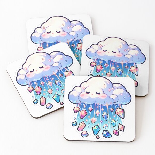 Item preview, Sparkling Gemstone Rain Cloud Sticker designed and sold by mymagicstoreus.