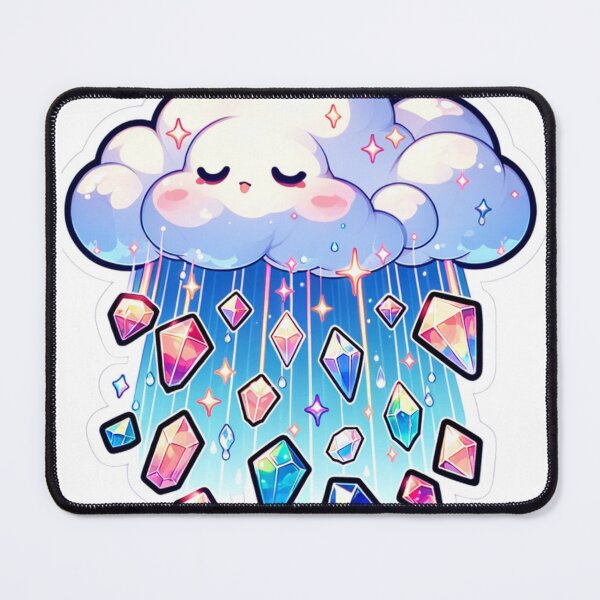 Item preview, Sparkling Gemstone Rain Cloud Sticker designed and sold by mymagicstoreus.
