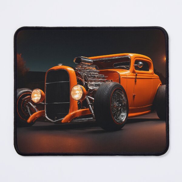 Item preview, Orange hot rod at night designed and sold by Roland Mitterbauer.