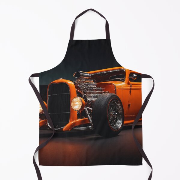 Item preview, Orange hot rod at night designed and sold by Roland Mitterbauer.