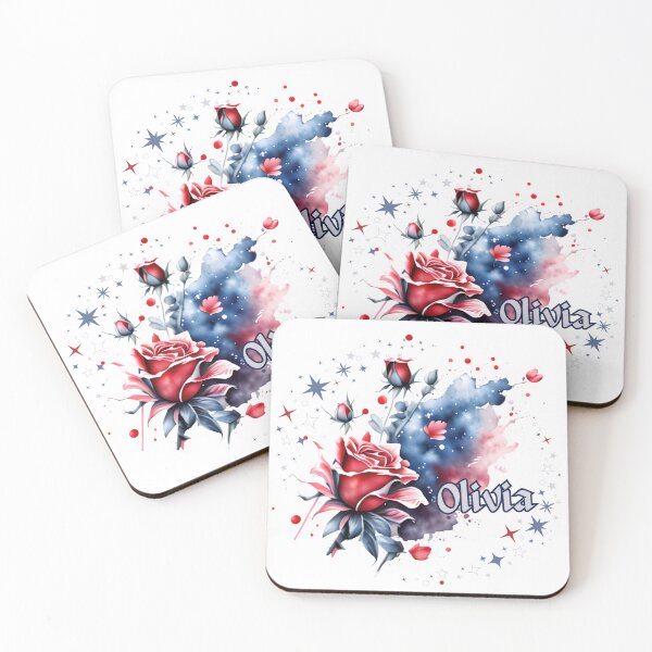 Item preview, The name Olivia among the roses designed and sold by LuckyFamily.