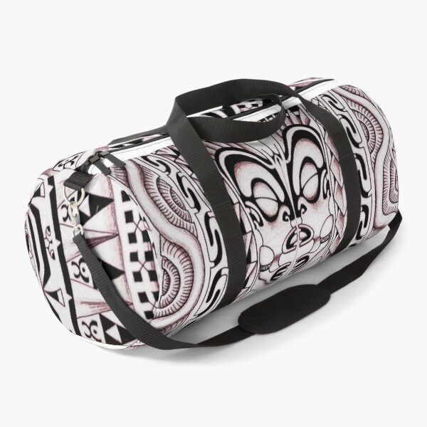 Item preview, Modern Polynesian tattoo drawing "Twin tikis" designed and sold by havai-i-art.