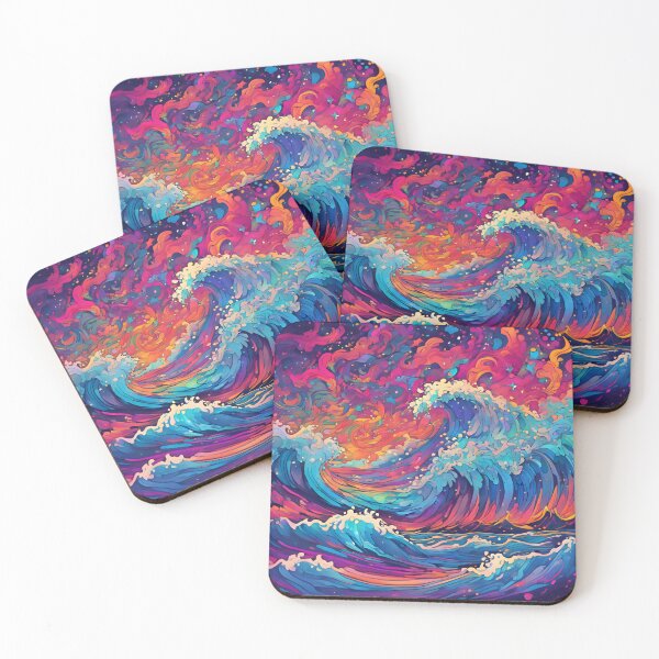 Item preview, Psychedelic Cosmic Seascape designed and sold by colorvisionart.