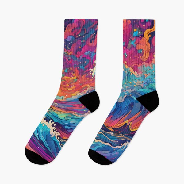 Item preview, Psychedelic Cosmic Seascape designed and sold by colorvisionart.