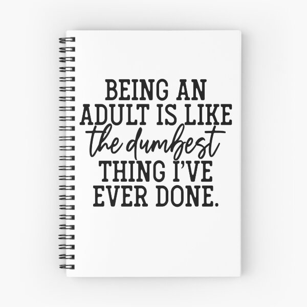 Item preview, being an adult is dumb designed and sold by sweetanndspooky.