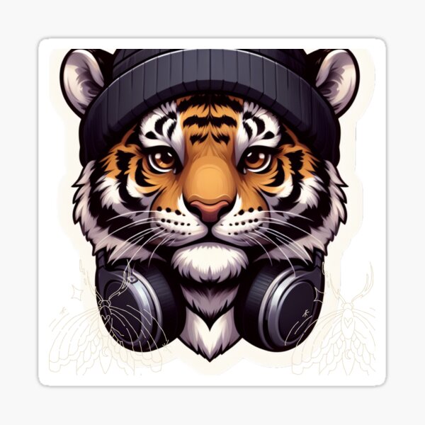 BEAT BOX TIGER Sticker