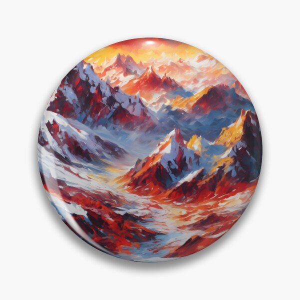 Artikelvorschau, Bergkette Abstrakter Expressionist entworfen und verkauft von colorvisionart.