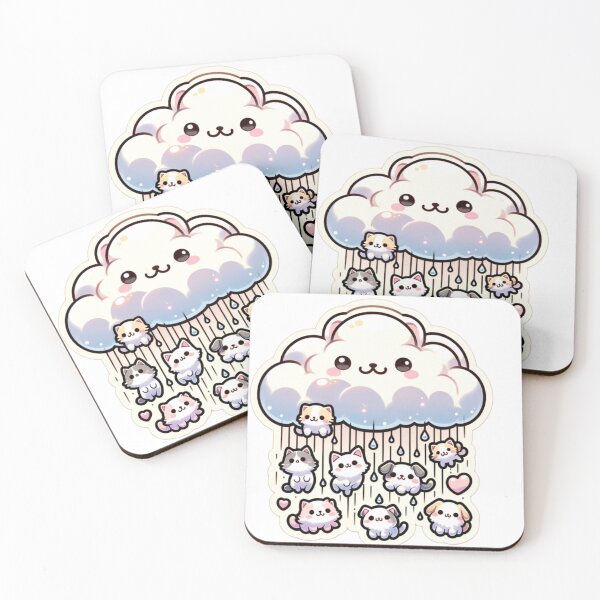 Item preview, Cute Cat-Themed Rain Cloud Sticker Volume 2 designed and sold by mymagicstoreus.