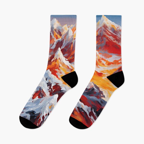 Item preview, Mountain Range Abstract Expressionist - Dynamic Landscape designed and sold by colorvisionart.