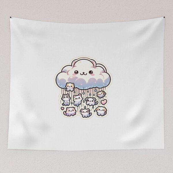 Item preview, Cute Cat-Themed Rain Cloud Sticker Volume 2 designed and sold by mymagicstoreus.