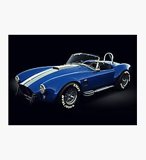 Shelby Cobra 427 Blue with White Stripe Photographic Print