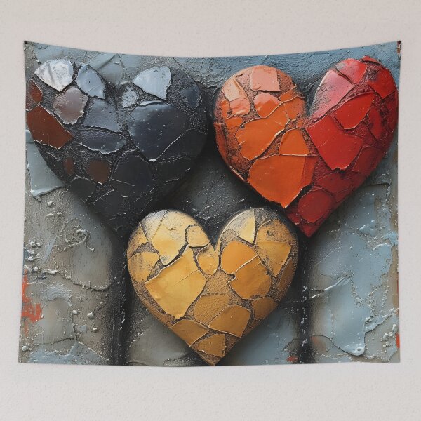Item preview, colorful collage of valentines day hearts designed and sold by dcrc.