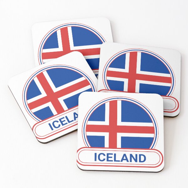 Item preview, Iceland Country Badge - Iceland Flag designed and sold by chrisrivait.