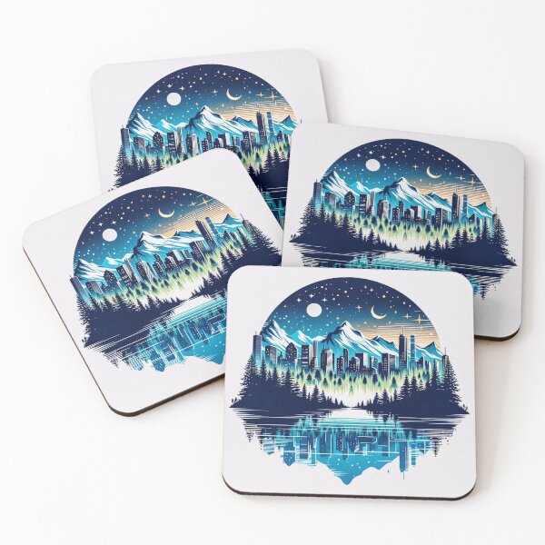 Item preview, Skyline Serenity: Urban and Nature Fusion designed and sold by TriarArt.
