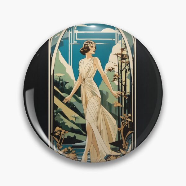 Item preview, Art deco girl  designed and sold by BubbleTextBox.