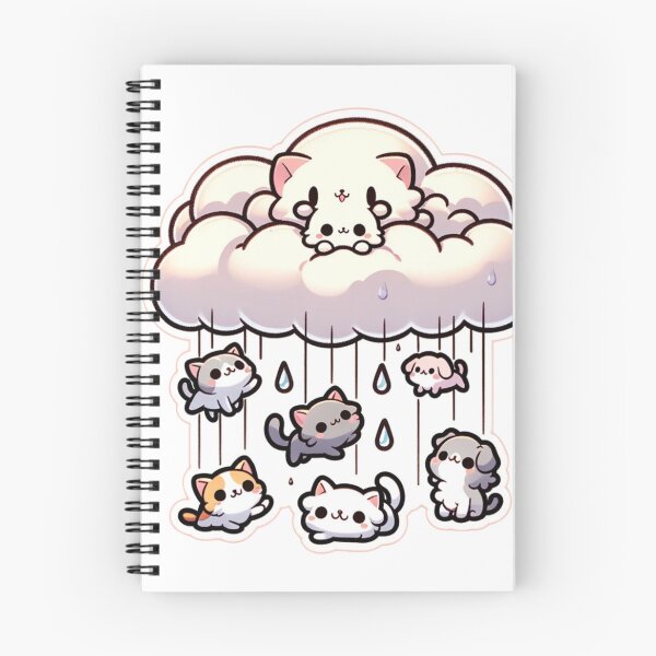 Item preview, Cute Cat And Dog-Themed Rain Cloud Sticker Volume 3 designed and sold by mymagicstoreus.